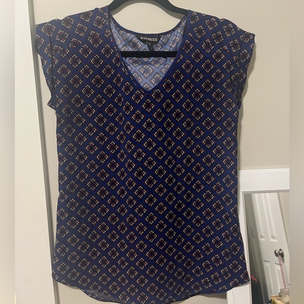 Patterned Express Top Xs